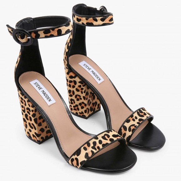 Steve Madden Shoes - Steve Madden Friday leopard block heel sandals 6.5